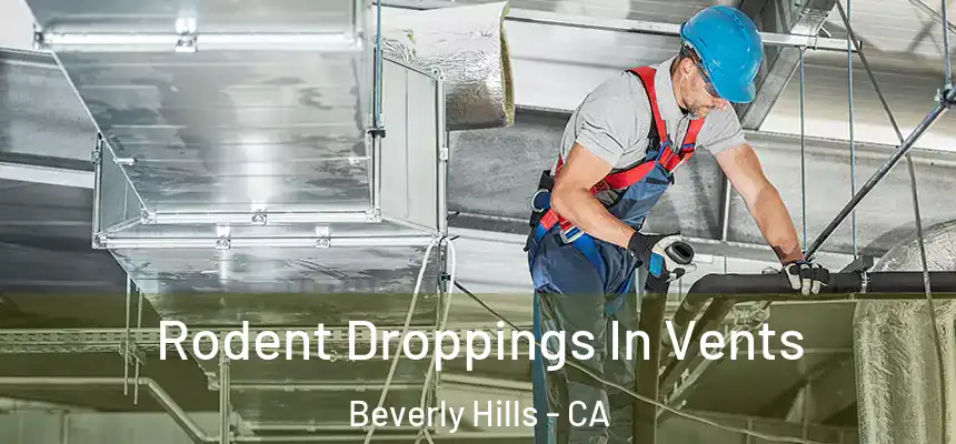  Rodent Droppings In Vents Beverly Hills - CA