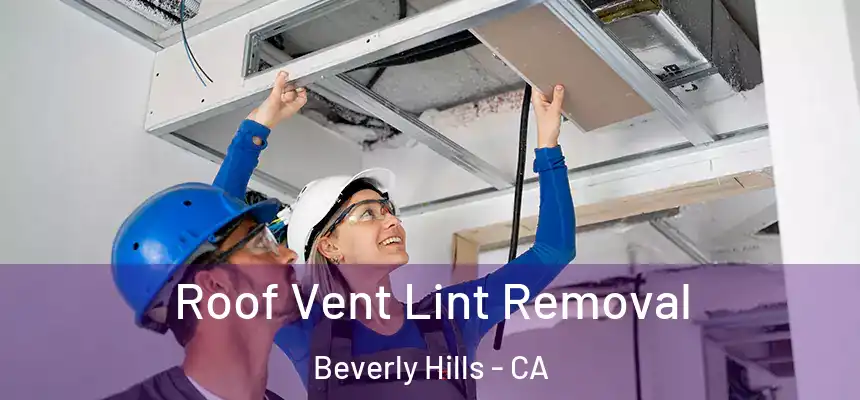  Roof Vent Lint Removal Beverly Hills - CA